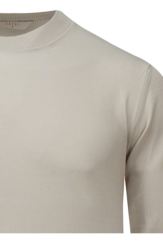 Hatemoğlu Ekru Regular Fit Yarım Balıkçı Yaka Rayon Kazak 2977638 Ekru
