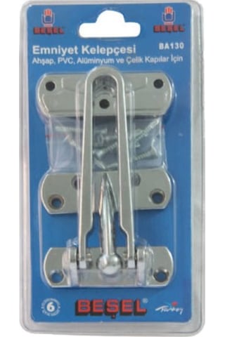 Beşel Çelik Emniyet Kapı Kelepçesi Krom Renk