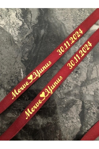 İsimli Söz Nişan Kurdelesi B-