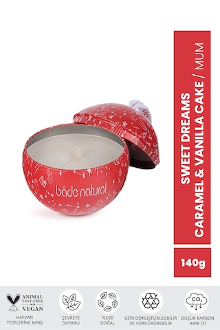 Bade Natural Sweet Dreams Caramel & Vanilla Cake Soya Mumu 140 Gr