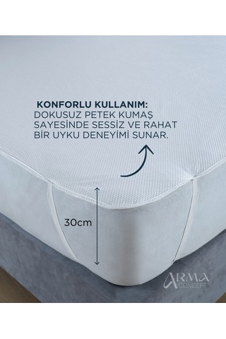 Sızdırmaz & Hijyenik Yatak Koruyucu Alez Pratik Lastikli Çift K