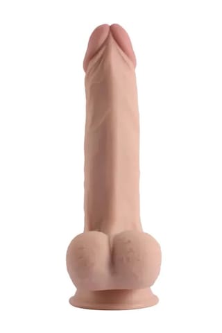 Fastieshop Çift Katmanlı Oynar Derili Realistik Dildo - 22 Cm