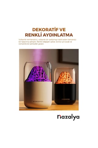 Yanardağ Motifli Hava Nemlendirici 300ml-beyaz