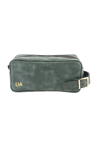 Twingold İsme Özel Dopp Kit Kişisel Bakım Ve Seyahat Çantası - %100 Rainbow Deri - Ac14004 - Haki Haki