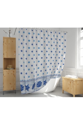 Zethome Evdy Banyo Duş Perdesi 4910 Tek Kanat 1X110x200 Çok Renkli