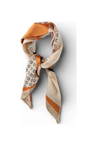 Hedea Düşlerin Kıvrımı Saten Fular 70x70 Cm Çok Renkli