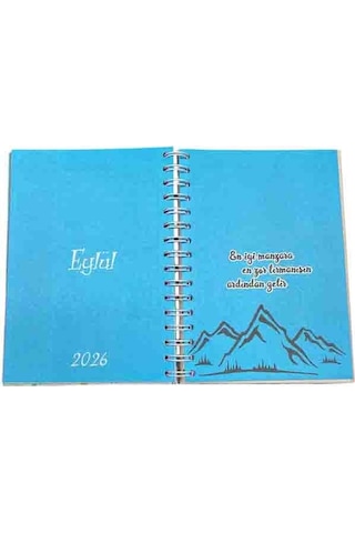 Lizy 2025 Eylül - 2026 Aralık Spiralli Akademik Ajanda A5 15x21 Cm Tasarım-7 Kırmızı