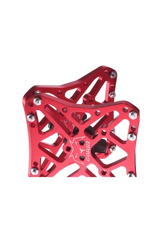 Dolıty Shimano Spd Için 2 Adet Klipssiz Pedal Kırmızı