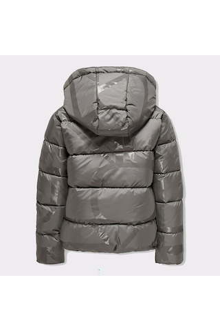 Only Kogmercedes Life Allover Print Çocuk Gri Mont 15327417-des Gri