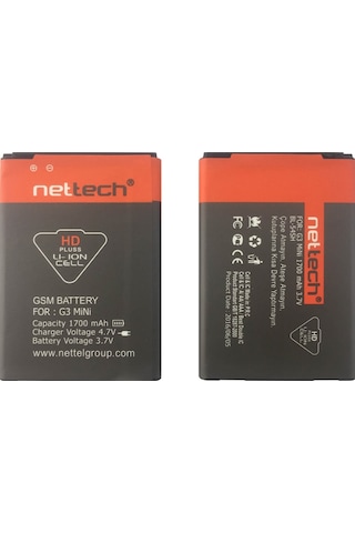 Teknonet Lg G3 Mini Uyumlu Nettech Ant-10509 1700 Mah Batarya