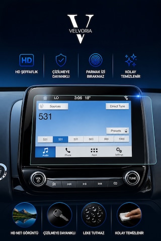 Ford Fiesta 1.1 Style 8 Inç Navigasyon Multimedya Nano Hd Ekran Koruyucu
