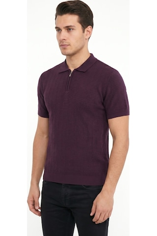 Baglan Erkek Spor Polo Yaka Triko Tişört Bgl-st05371 Mürdüm