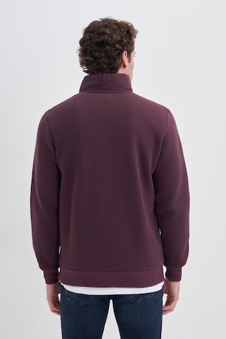 Cazador 56180 Erkek Dik Yaka Sweat Vişne
