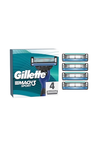 Gillette Mach3 Sport Yedek Bıçak 4'lü