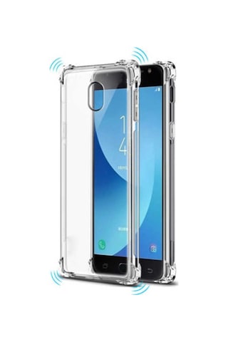 Samsung Uyumlu Galaxy J7 Pro Kilif Köse Korumali Seffaf Silikon Kapak 392712103