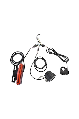 Far Ve Kuyruk Işığı Seti 24-48v Ebike Sinyalleri Ön Ve Arka Işık Elektrikli Bisiklet Işık Korna Kitleri Binicilik İçin Anahtar Diğer