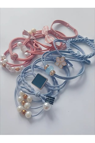 Mını Shop Msk 12'li Saç Lastiği Seti 200337533 Beyaz