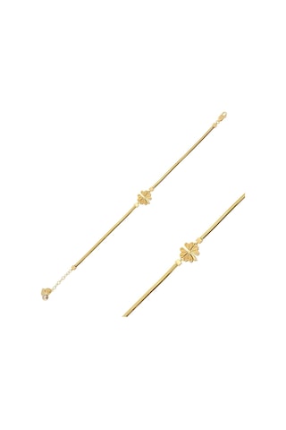 Çgk Çiğdem Gürel Kuyumculuk Yonca Balık Sırtı Altın Bileklik Gold