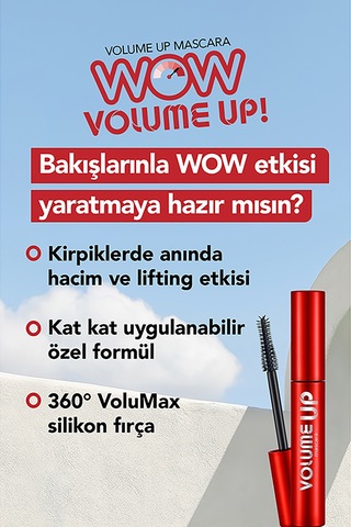 Flormar Cover Up Cushion + Sheer Up Ruj + Volume Up Maskara Makyaj Seti