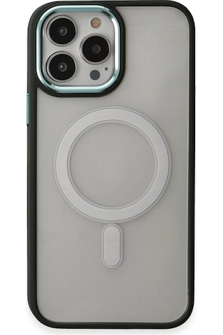 Mey İthalat Apple Uyumlu iPhone 15 Pro Max Kılıf Room Magneticsafe Silikon - Köknar Yeşili Çok Renkli