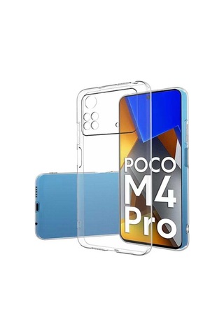 Xiaomi Poco M4 Pro 4G Kılıf Şeffaf Silikon Hibrit Case Kapak Renksiz