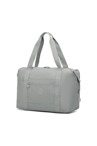 Smart Bags Orta Boy Su Geçirmez Extra Hafif Krınkıl Kumaş El Valizi Ve Spor Çantası Buz Gri