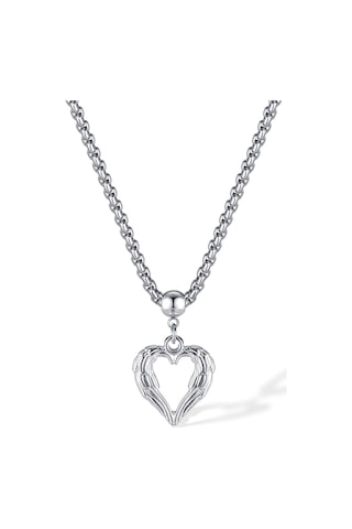 Opk Gx2410 Kişiselleştirilmiş Vintage Tüy Kalp Alaşımlı Kolye Çelik Kolye Çok Renkli