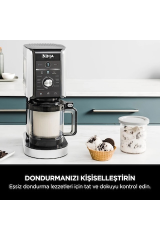 Creami Deluxe 10-in-1 Dondurma Ve Frozen Makinesi Siyah Çok Amaçlı Kullanım İçin Ergonomik Tasarım