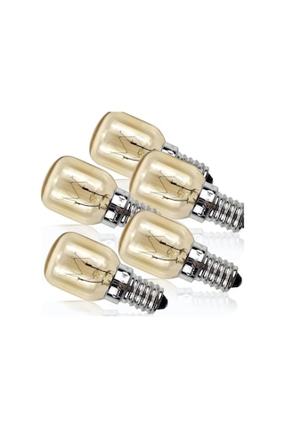 Yanuoda Fırın Ampulü 25w 300 C Küçük Edison Vidalı E14 Nikel Tuz Lambası Ampul Pigme Lamba 5