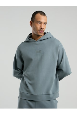 Everlast Ever Relaxed Comfort Kapüşonlu Gri Erkek Sweatshirt Gri