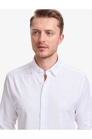 Pierre Cardin Erkek Beyaz Gömlek Desenli 50320859-vr013