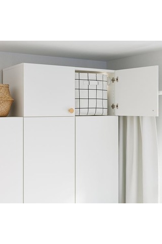 Ikea Lastare Kapaklı Gardırop Yükseltme Ünitesi, Beyaz, 80x42x36 Cm