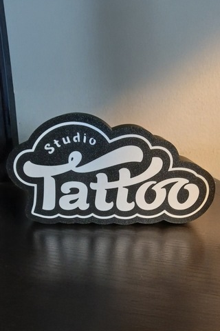 Tattoo Dövmeci Tasarımlı Dekoratif Gece Lambası Çok Renkli