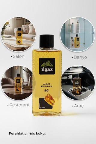 Ilgaz Elegance Series 80 Derece Amber Kolonyası 400 ML