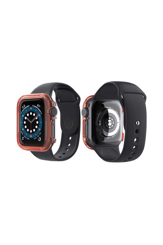 Ekılıf - Apple Uyumlu Watch 38mm - Kasa Ve Ekran Koruyucu Watch Gard 03 - Mavi