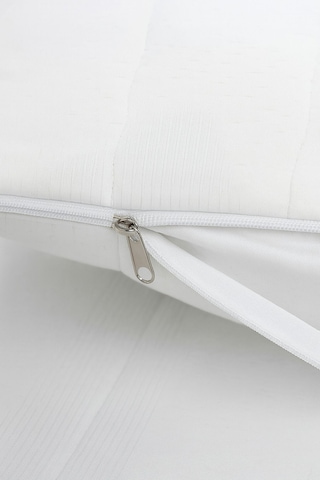 Yastık Alezi Seti Pamuklu 4 Lü Kapitone Yastık Koruyucu Beyaz Beyaz