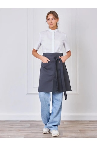 Ditexform Asistan İçin Önlük Aşçı Önlüğü 122612241 Koyu Gri