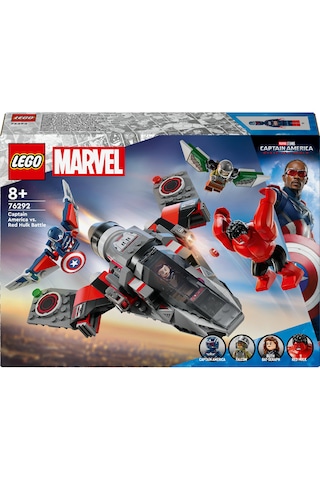 LEGO® Marvel Kaptan Amerika ile Red Hulk Savaşı 76292 - 7 Yaş ve Üzeri Süper Kahraman Jeti İçeren Yaratıcı Oyuncak Yapım Seti (223 Parça)