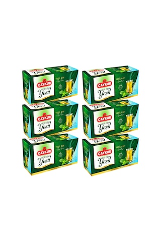 Herdem Yeşil Çay Süzen Poşet Naneli 1,6gr 25 Adet Altılı Paket