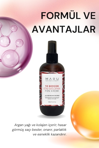 Maru Yıpranmış Saçlar Için 10 Etkili Saç Bakım Spreyi 250 ML