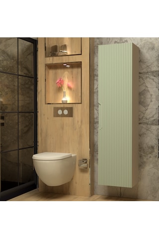 Boy Dolap Membran Kapaklı Kendinden Kulplu 40 Cm Yeşil