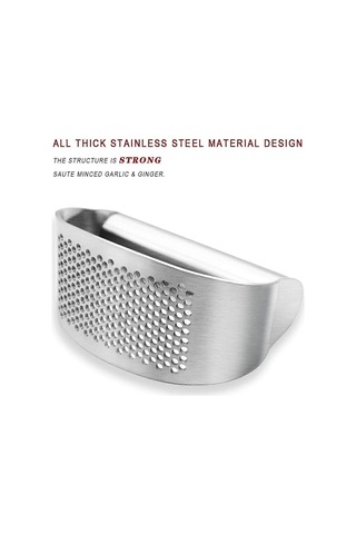 Sarımsak Presi Salıncak, Paslanmaz Çelik Sarımsak Kıyma Makinesi Kırıcı Sıkacağı, Mutfak Aleti Siyah