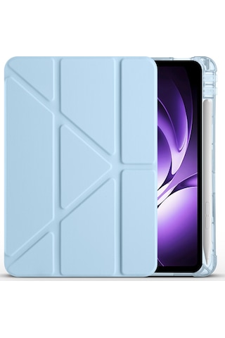Redmi Pad K 8.8 İnç Uyumlu Kalem Bölmeli Uyku Modlu Katlanabilir Trifolding Tablet Kılıfı Kapaklı Kılıf