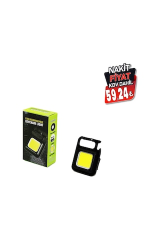 3ın1 Mıknatıslı Usb Şarjlı Fener - Anahtarlık - Pratik Kapak Açacak Çok Renkli
