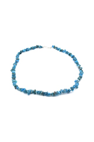 Hakiki Doğal Kirik Taş Apatit Taşi Kolye Doğal Taş Gri