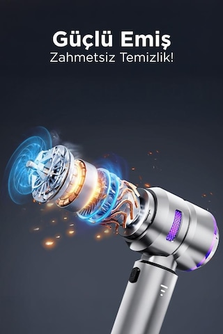 Torima Hl-121 4ın1 Şarjlı Araç Mini El Süpürgesi