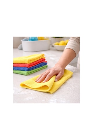 Bez Çok Amaçlı Toz Toplayıcı Yumuşak Araç Renkli Leke Bırakmaz 8'li Mikrofiber Temizlik Bezi Seti Diğer