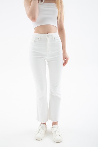 Fashion Friends Bayan Pantolon 25y0294k1 Beyaz Beyaz