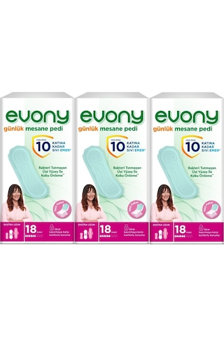 Evony Günlük Mesane Pedi Ekstra Uzun 54 Adet (3Pk*18)