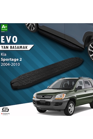 S-dizayn Kia Sportage 2 Evo Siyah Yan Basamak 173 Cm 2004-2010